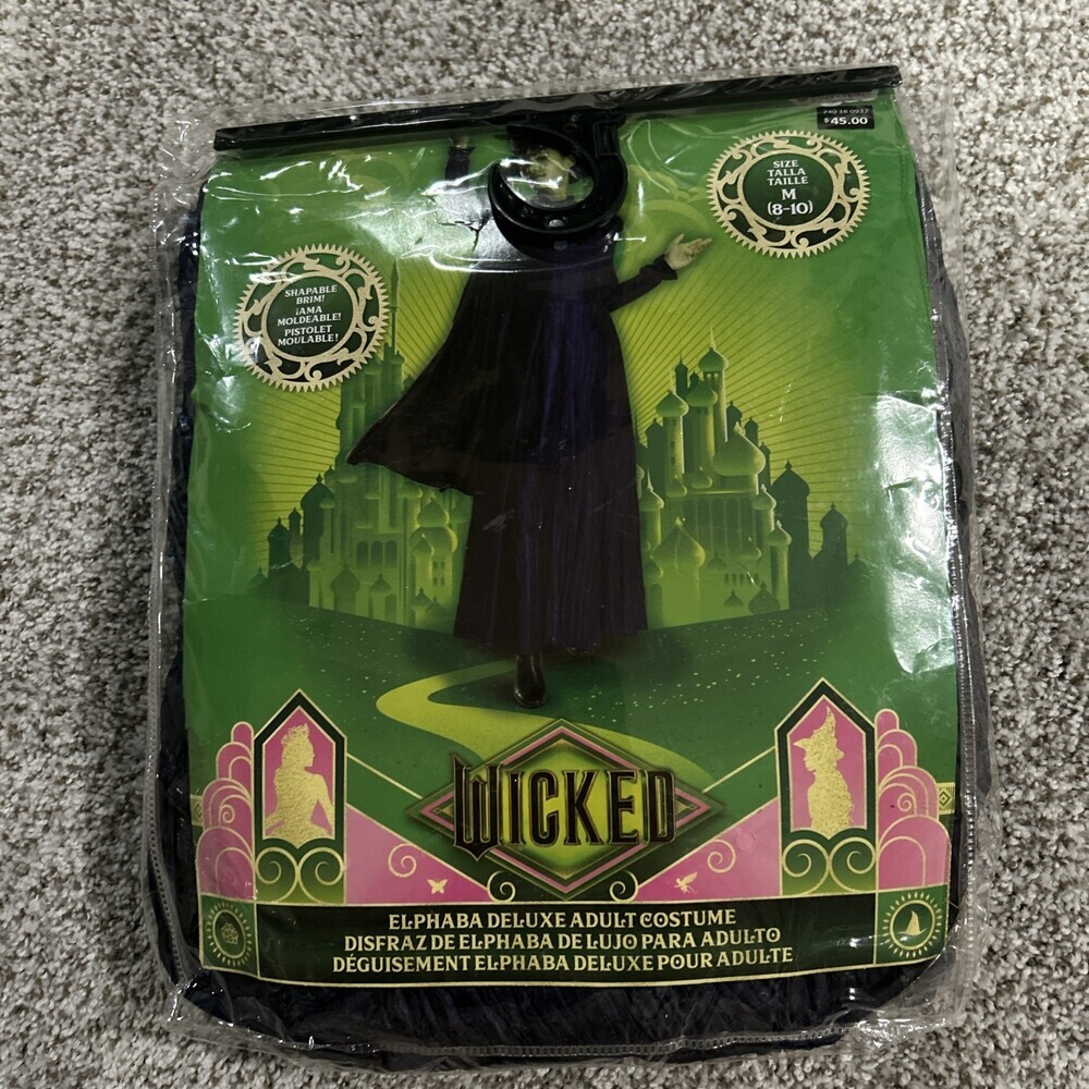 Elphaba Deluxe Wicked Womans Costume NWT Adult M 8-10